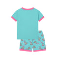 Flame-retardant fabric cross-border foreign trade summer fresh green girl home cute rabbit holding egg 2-piece set