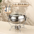 Square lid dining stove - side hanging + rice spoon bread clip