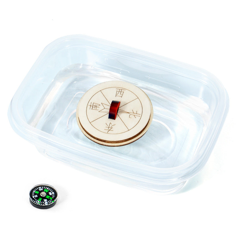 Scientific experiment DIY water compass magnet direction technology production kindergarten children's educational toy materials