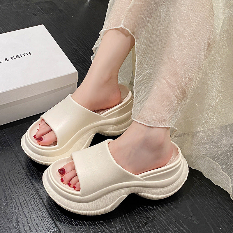 2025 new platform slides for women - viral hit, summer outdoor fashion, versatile, non-slip, odor-resistant, cloud-like comfort