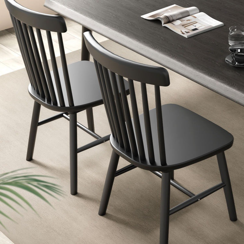 Scandinavian solid wood dining chair for home desk chair for home modern casual backrest small apartment restaurant solid wood backrest chair