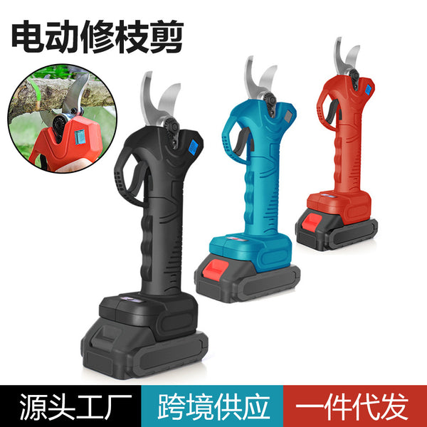 Electric pruning shears thick branches cut branches fruit trees electric scissors rechargeable lithium battery pruning machine fruit branch shears manufacturers wholesale
