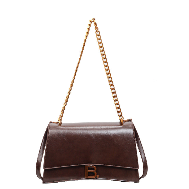 2025 autumn new arrival: unique women's shoulder bag - fashionable chain crossbody bag, vintage-inspired, casual commute style
