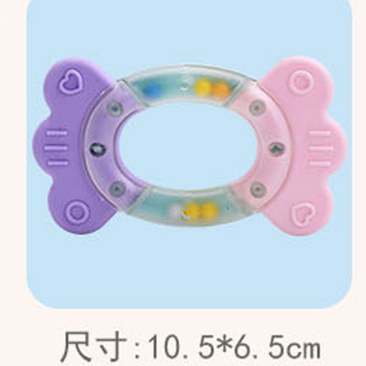 Bulk rattle can be boiled teeth bite baby rattle hand ring ball bulk bed hanging bell baby toy accessories