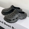 Couple soft bottom crocs summernew arrivalabrasion resistantnon-slip breathable beach deodorizing filteroutwear slippers toe cap slippers