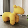 Popular seat pony chair kids animal lazy sofa chair velvet shaped cotton animal rocking chair pony chair