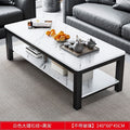 Living room coffee table for home office tempered glass tea table casual italian small apartment double-layer rectangular tea table
