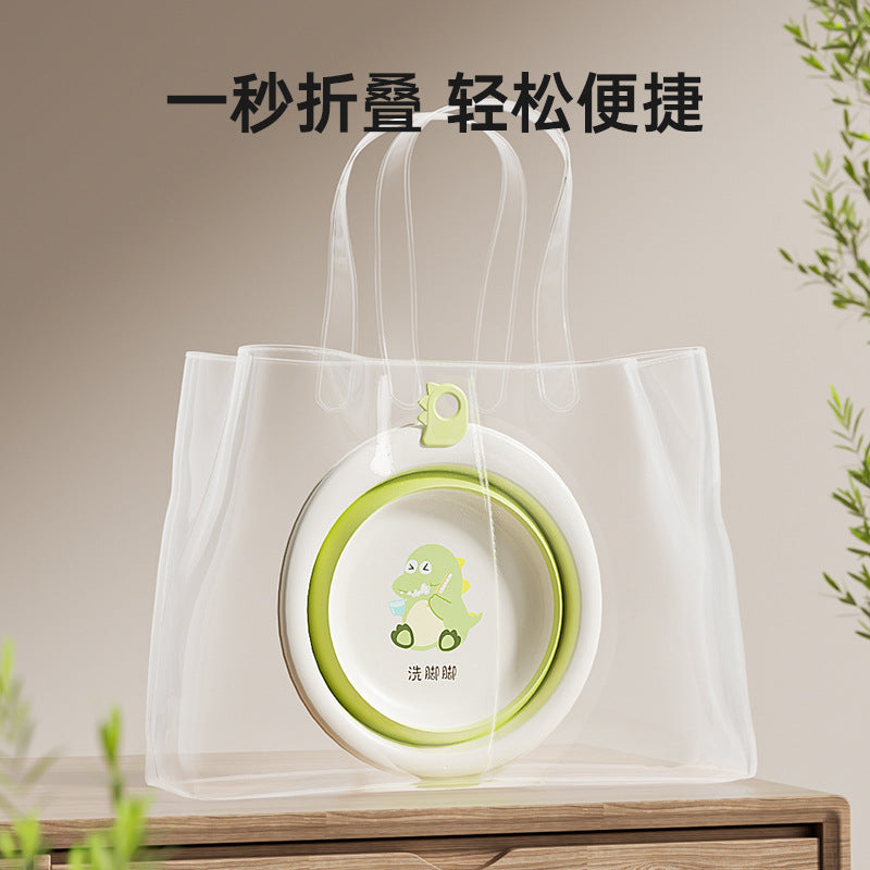 Foldable baby wash basin - portable, hangable, and perfect for washing newborns' faces and butts