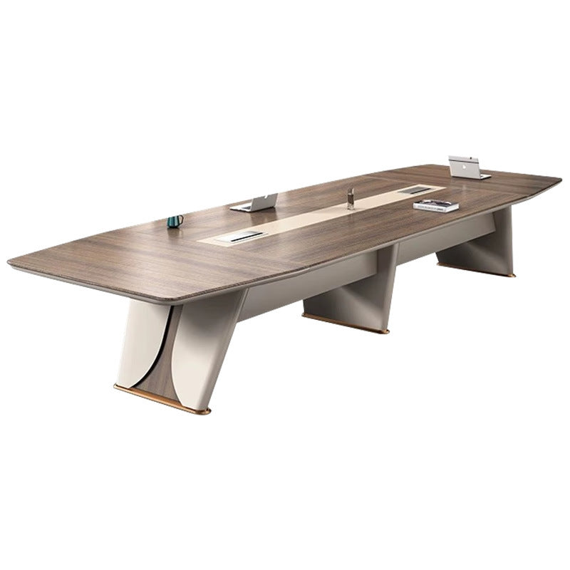 Saint-li conference table - long table, large negotiation table, light luxury training table, conference room oval meeting table