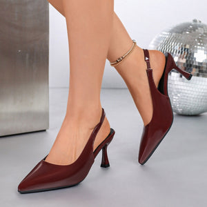 Pointed-toe export high heel sandals women's  new cross-border thin heel plus size fashion baotou back hollow sandals wholesale