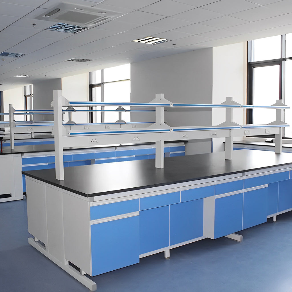 Laboratory workbench Steel and wood experimental bench All-steel laboratory workbench Experimental table PP test bench Central bench