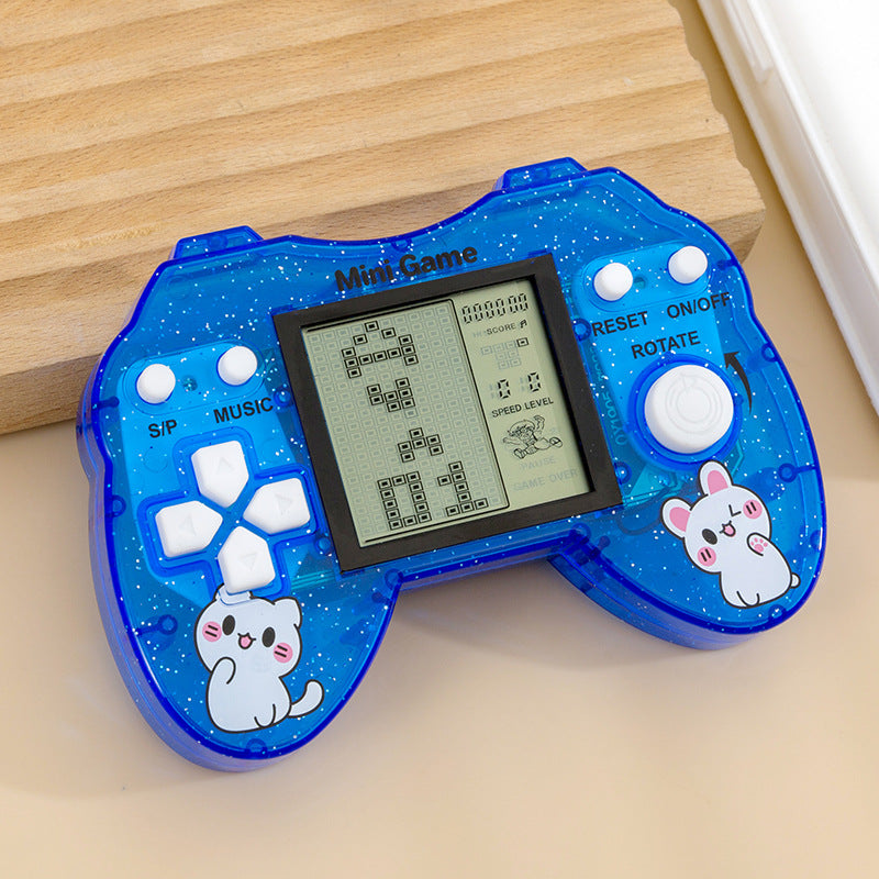 3inch handheld tetris game console - nostalgic charm, casual creative toy, cultural & creative merchandise - hot seller