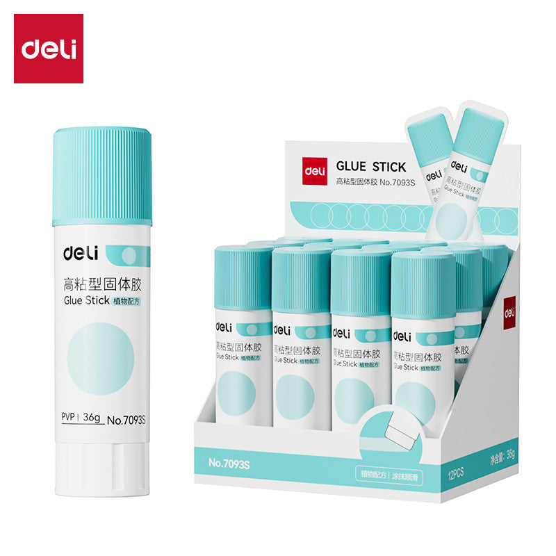 Deli Stationery Personal PVP Solid Glue Student Children Handmade High Viscosity Glue Stick Office Financial Paste