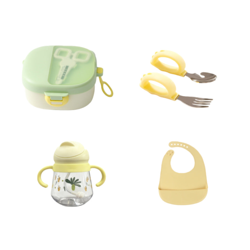 Newborn baby first birthday practical gift set - baby feeding utensil gift box set - baby utensil souvenir gift set