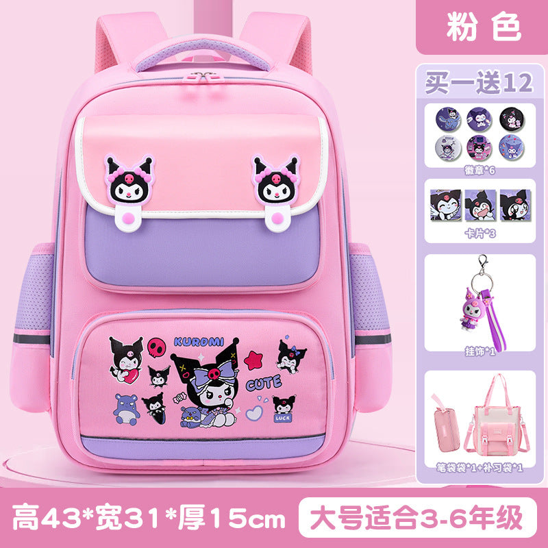 New Elementary School Girls Children's School Bag Cute Girls Backpack Large Capacity Burden Reduction Junior High School Students Japanese School Bag