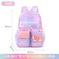 foreign trade kids backpack customized rainbow cute backpack spine protection and burden reduction primary school student schoolbag lightweight