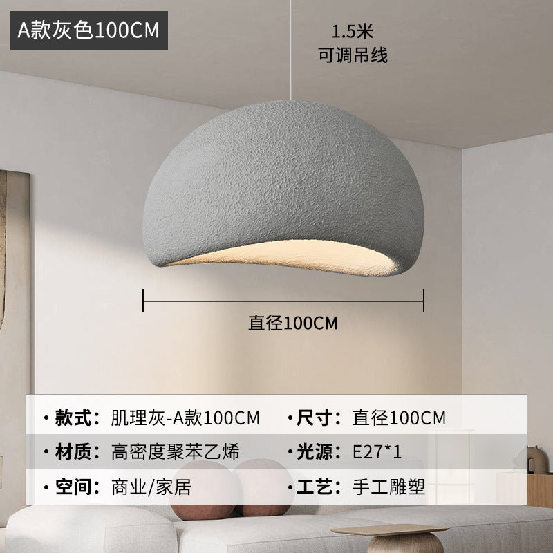 Wabi Silent Wind Chandelier Cream Wind Clothing Store Model Room B & B Restaurant Hotel Empty Villa Living Room Restaurant Lighting