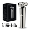 floating veneer magnetic suction 3-blade electric shaver, whole body washable typec fast charging razor wholesale