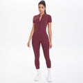 New women's seamless compression bodysuit - perfect for yoga, running, and fitness - quick-dry activewear