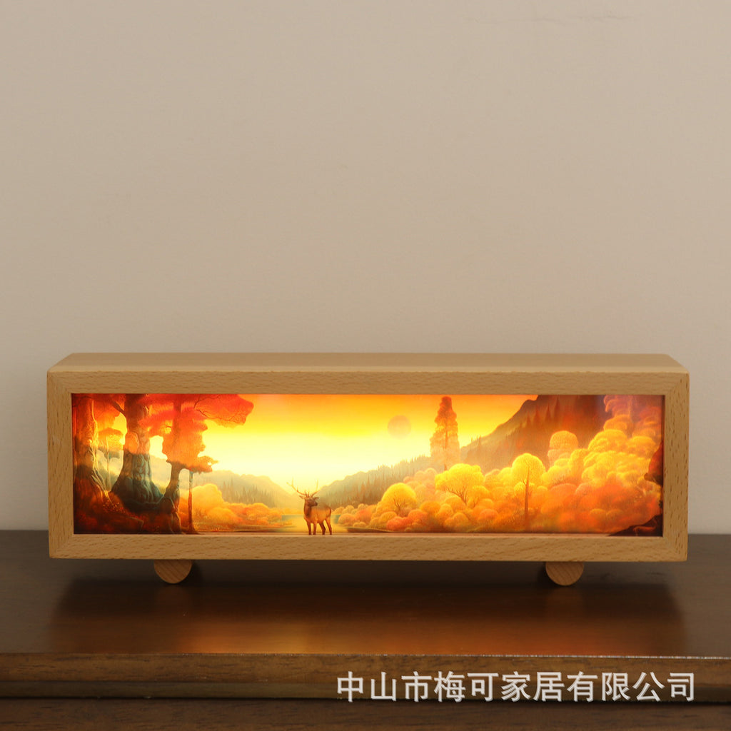 USB charging smart pat light LED music light box touch dimming ambient light bedside night light ornament gift