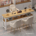 Nail art table nail art table and chair suit light luxury internet celebrity economical single japanese style imitation marble double single table
