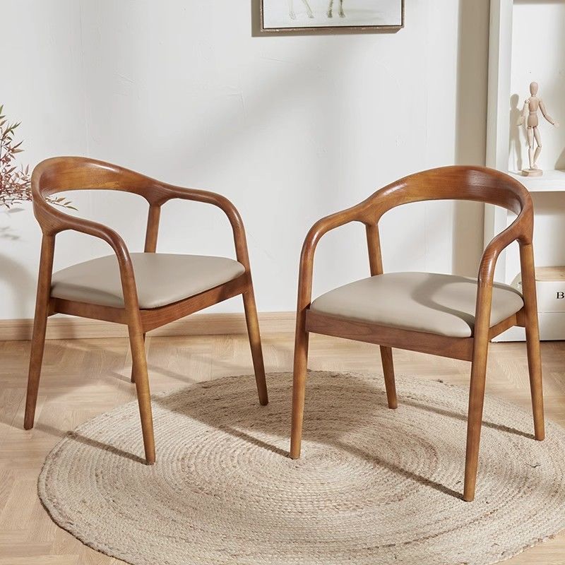 All solid wood chinese restaurant dining chair creative study back chair shu president chair sales department tea making log negotiation chair