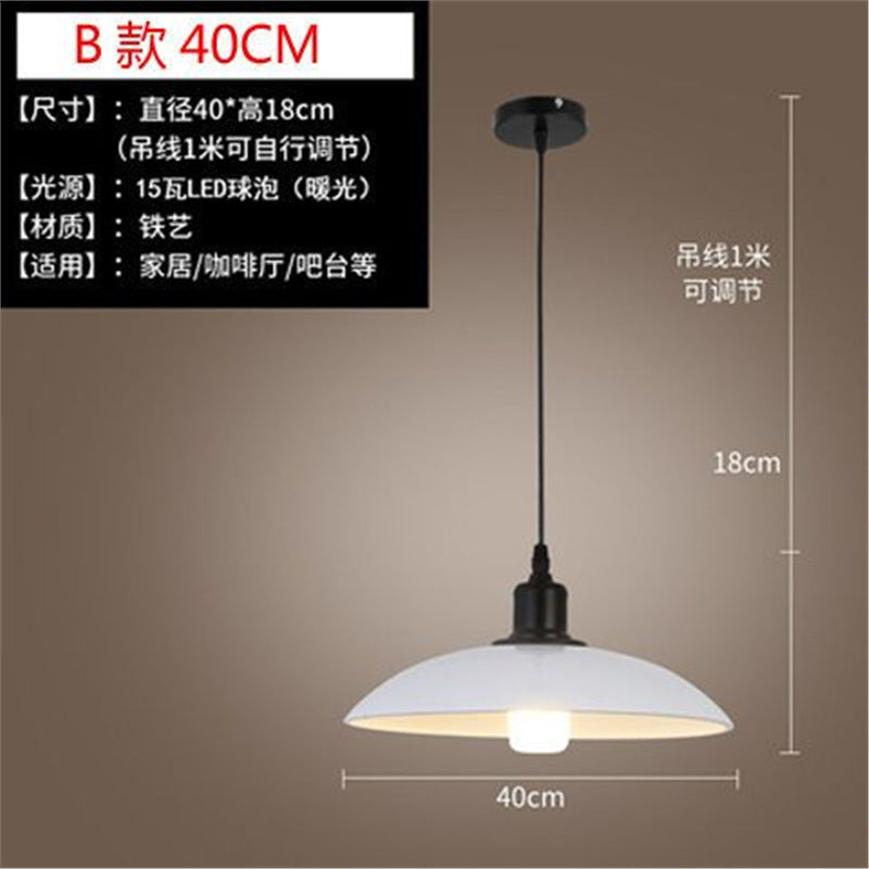 Loft retro stylish creative bar restaurant hotel decoration chandelier american industrial style nostalgic casual lampshade