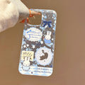 Suitable for apple 16 large hole miffy cute summer mobile phone case for girls iphone15 cartoon transparent protective cover 14