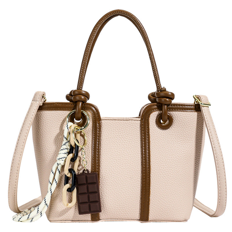 Cross-border textured handbag bag women's large-capacity commuter tote bag summer 2025 new fashion shoulder messenger bag