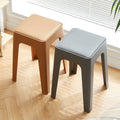 Extra thick plastic stool thickenedfor homemoderncasual living room stackable long sitting plaid chair tall round stool bench