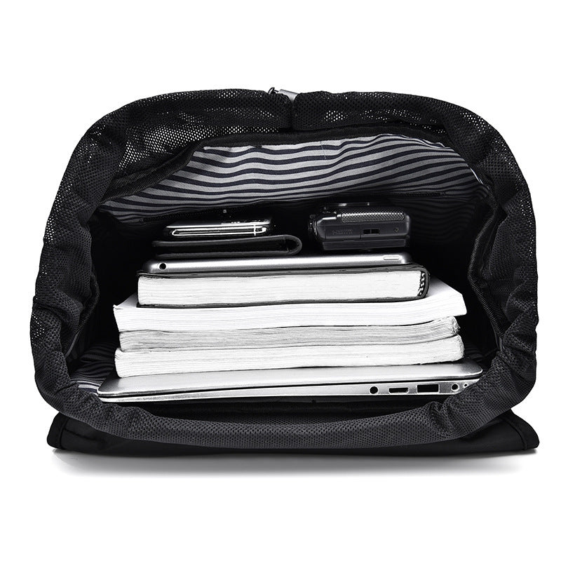 New backpack men's large-capacity load-reducing schoolbag fashionable business computer bag simple backpack commuter backpack