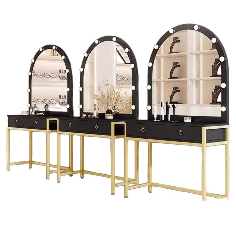 Bedroom vanity table wedding dress shop beauty salon makeup table makeup artist 6-light vanity dressing table