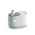 2024 new colorful flame aroma diffuser - home bedroom small night light desktop humidifier - rocket creative gift