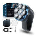 exclusive shaving head handy gadget men's variable speed electric shaver magnetic suction 7 blade shaving razor washable dual-use