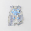 Baby onesie full moon summer thin baby summer sleeveless super cute cute khaki hundred days outwear crawling suit