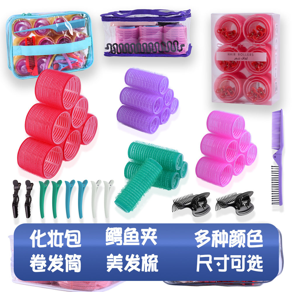 curling iron + clip set bangs roll DIY styling roll bangs tool  hairroller