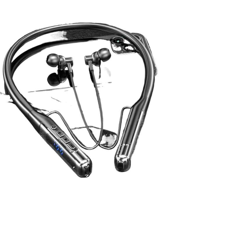 2025 new bluetooth neckband earphones - in-ear, sports & esports, ultra-long battery life, deep bass, noise cancelling, universal compatibility, vivid sound