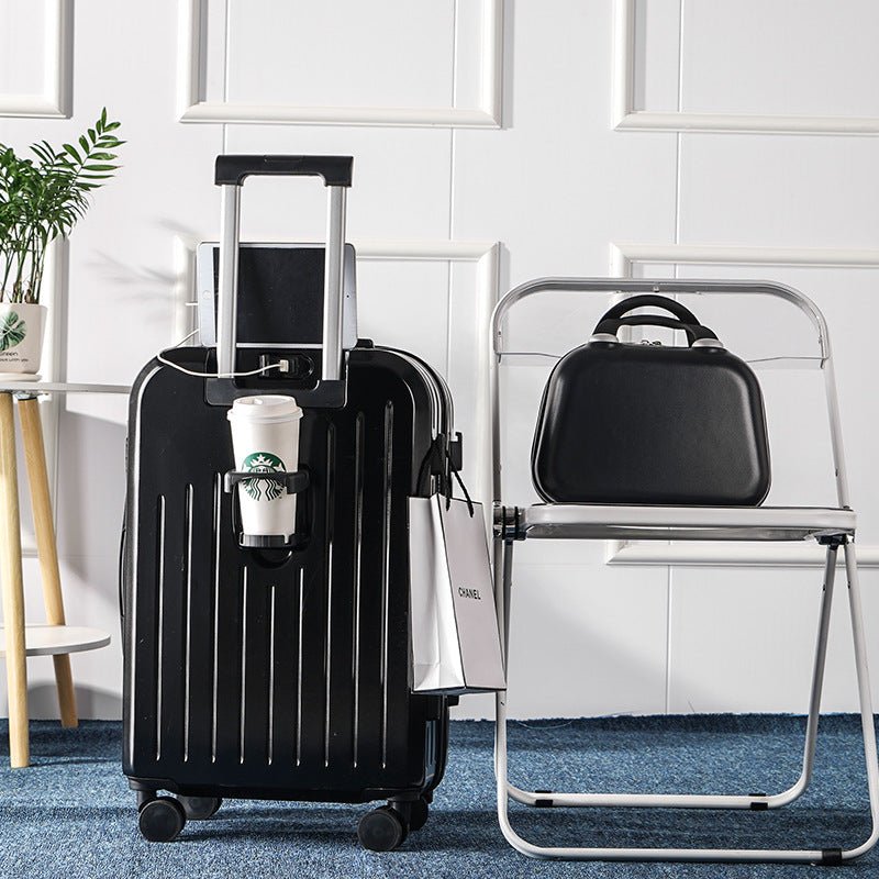 New multi-functional ins rechargeable suitcase universal wheel men's and women's password case clothes boarding case suitcase