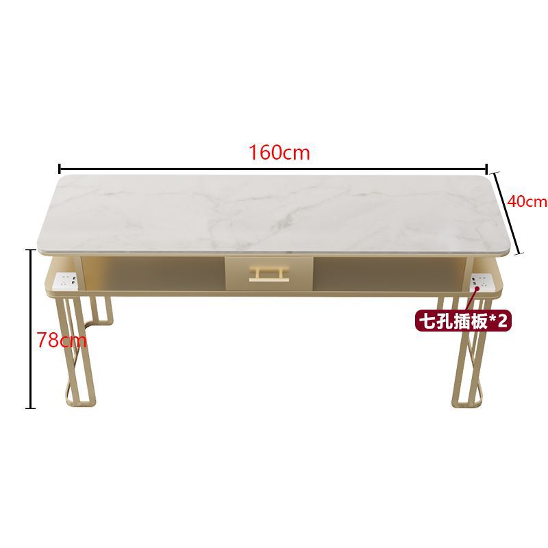 New arrival manicure table and chair suit single double three-person multi-functional manicure tableaccessible luxury vacuum cleaner manicure table marble