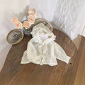 Baby girl summer clothes: ultra-thin, breathable skin shirt - perfect for infants and toddlers, ideal for home, outings, and air-conditioned environments. loose-fitting, stylish tops for little ones