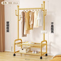 Scandinavian simple clothes drying rack indoor bedroom thickenedmovable floor-standing clothes rack clothes rack floor-standing