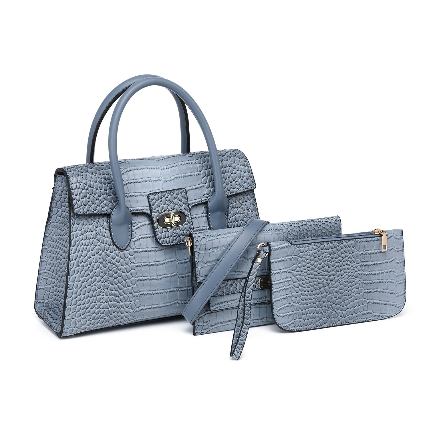 Spring 2025 New Fashion Trend Light Luxury Crocodile Pattern Women's Portable Tote Bag