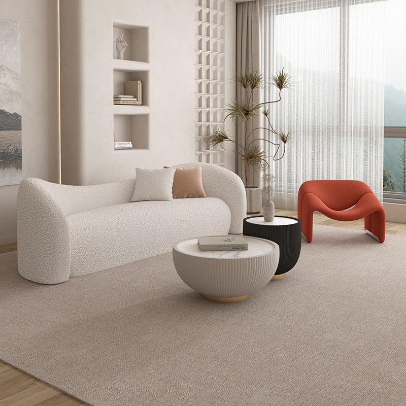 Cream nordic sofa special-shaped living room small apartment modern casual beauty salon rest area suitable for small apartments