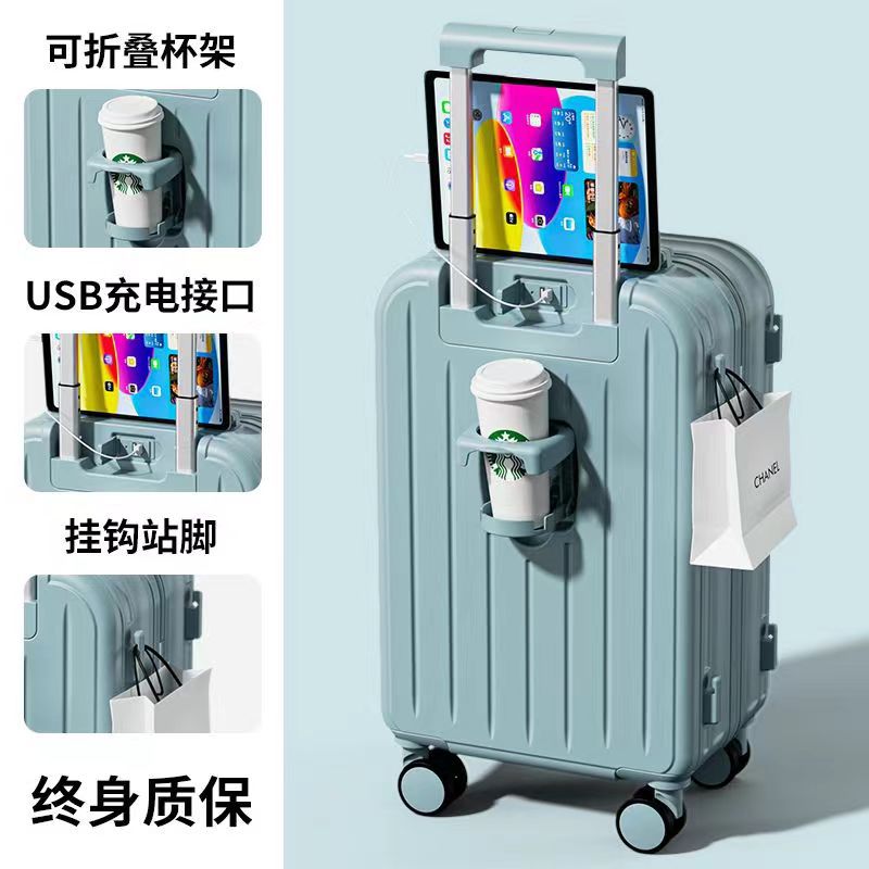 Multifunctional suitcase trolley case Korean version universal wheel mother case girls high value password zipper case men boarding