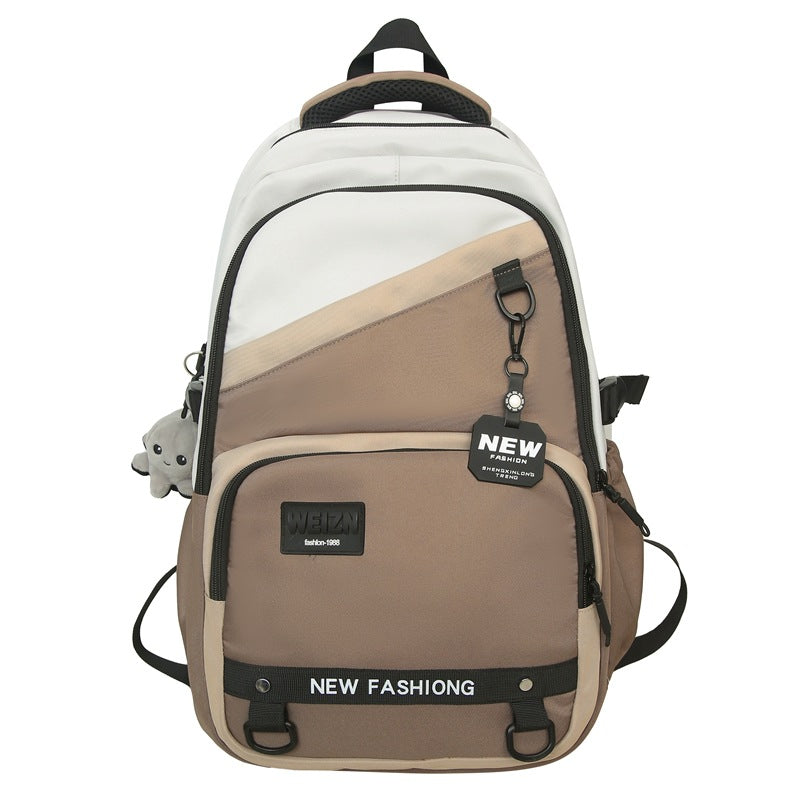 New lightweight trend backpack high school students large capacity backpack leisure business travel student bag