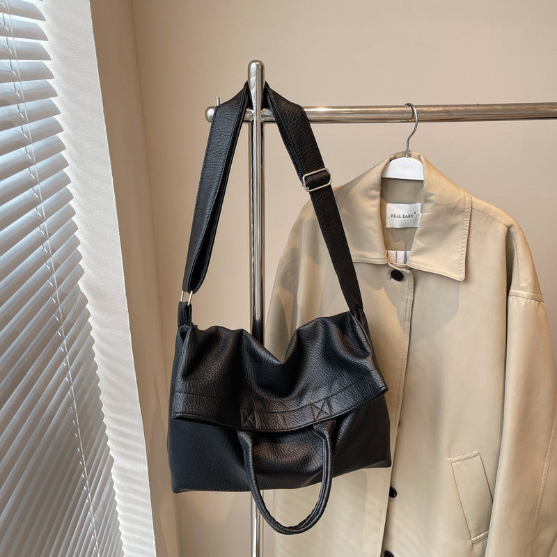 Cross-border large-capacity bag women's summer 2025 new versatile messenger bag casual shoulder commuter tote bag