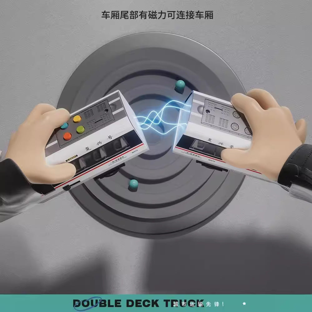 Fuxing hao emu model toy car artificial harmonious track train large alloy high-speed rail light 3 years old boy