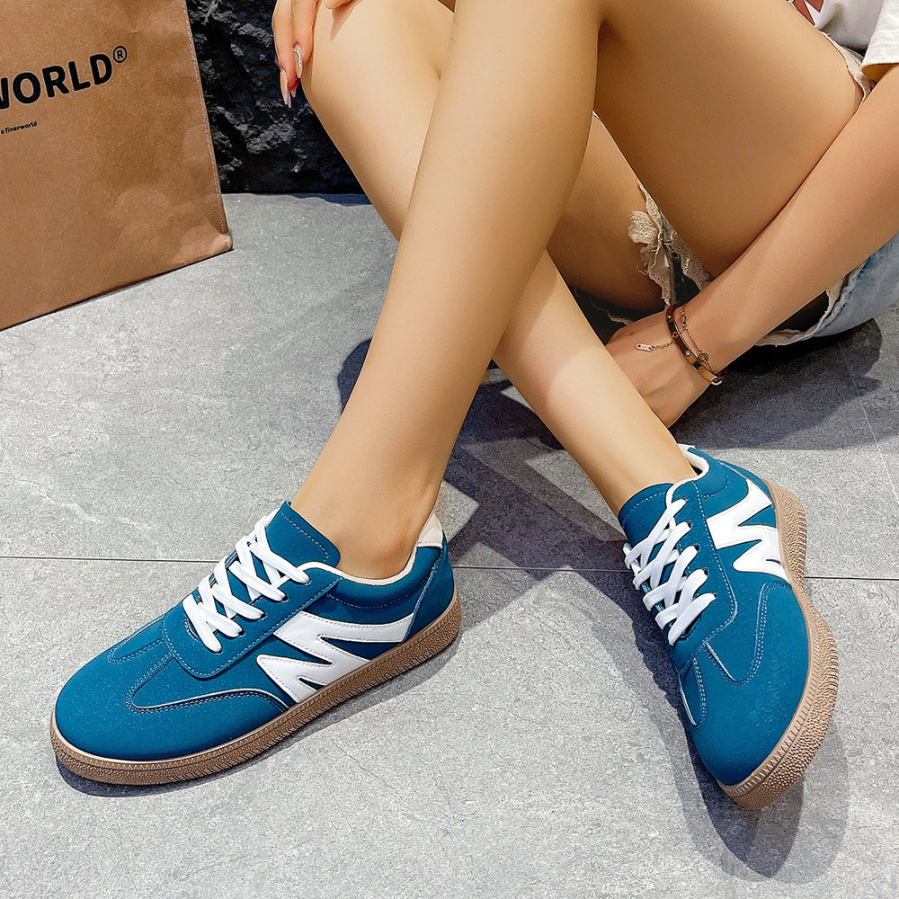 Amazon retro red german army trainers (gats) for women,  spring new collection, flat sole, export quality, student sneakers, casual athletic shoes