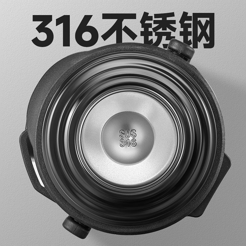 316 stainless steel large capacity collapsible handle thermos kettle - outdoor, car, portable water bottle - travel kettle wholesale with custom logo