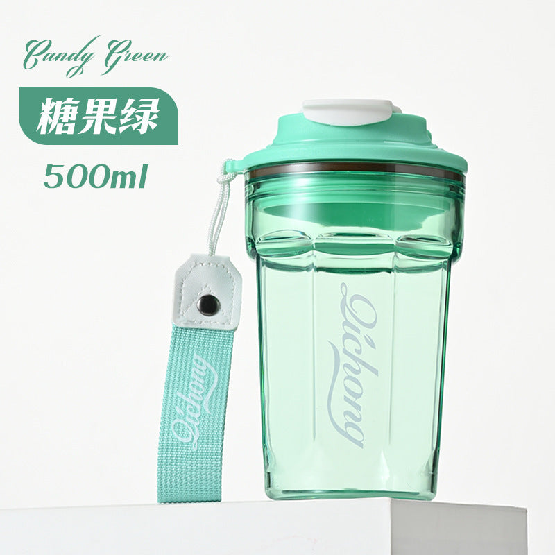 Influencer-approved, high-style car coffee cup: portable, outdoor, shatterproof, and perfect for students. customizable water bottle